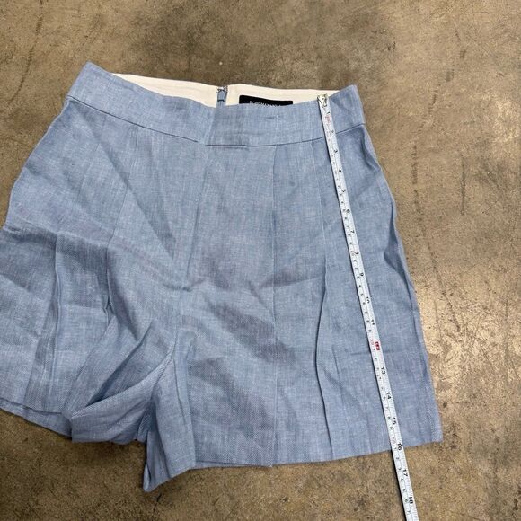 BCBGMAXAZRIA linen pleated trouser shorts - Picture 6 of 6